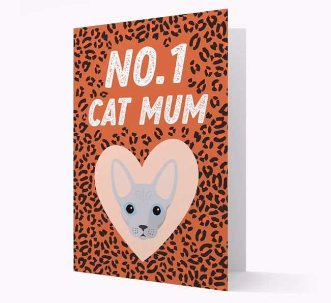 'No.1 Cat Mum' - Personalised {breedCommonName} Card