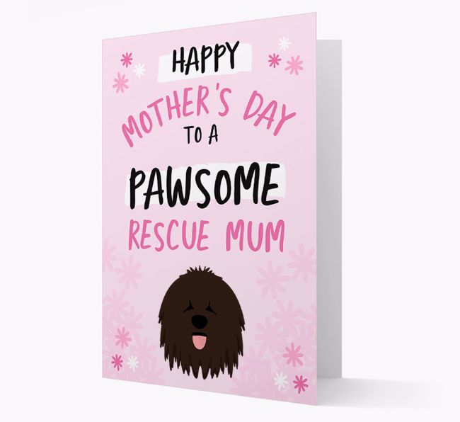 'Pawsome Rescue Mum' - Personalised {breedFullName} Card