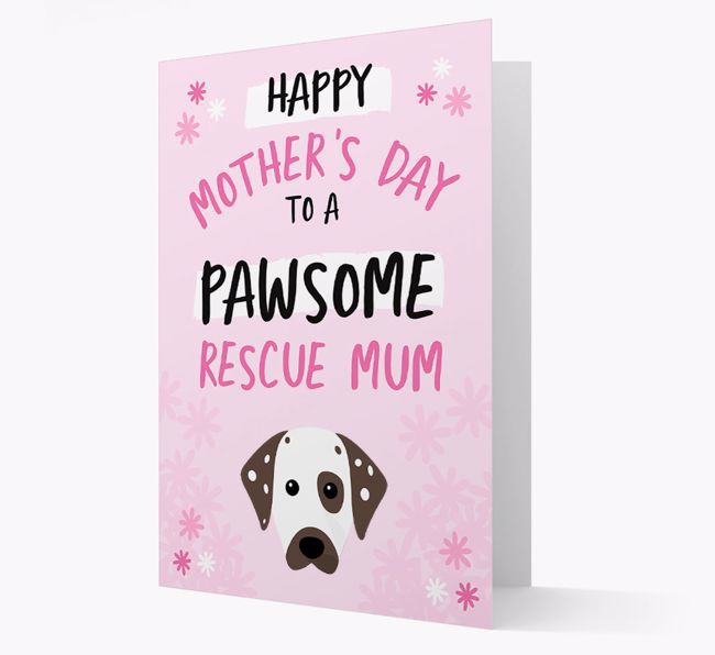 'Pawsome Rescue Mum' - Personalised {breedFullName} Card