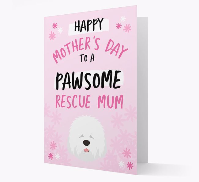 'Pawsome Rescue Mum' - Personalised {breedFullName} Card