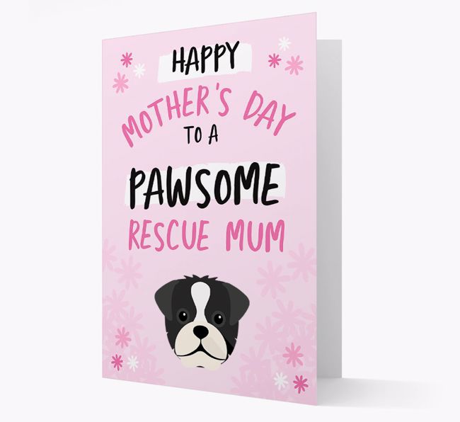 'Pawsome Rescue Mum' - Personalised {breedFullName} Card