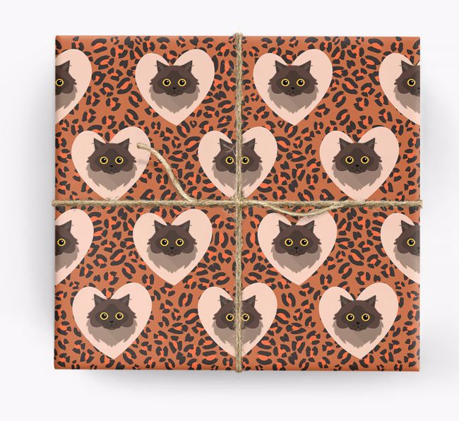 'Leopard Print' - Personalized {breedCommonName} Wrapping Paper