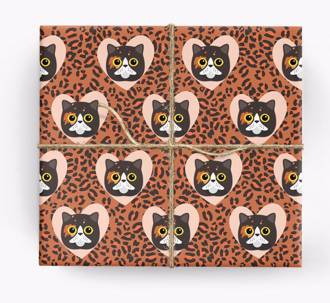 'Leopard Print' - Personalized {breedCommonName} Wrapping Paper