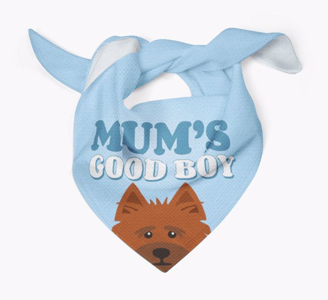 'Mum's Good Boy' - Personalised {breedFullName} Bandana