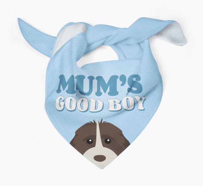 'Mum's Good Boy' - Personalised {breedFullName} Bandana