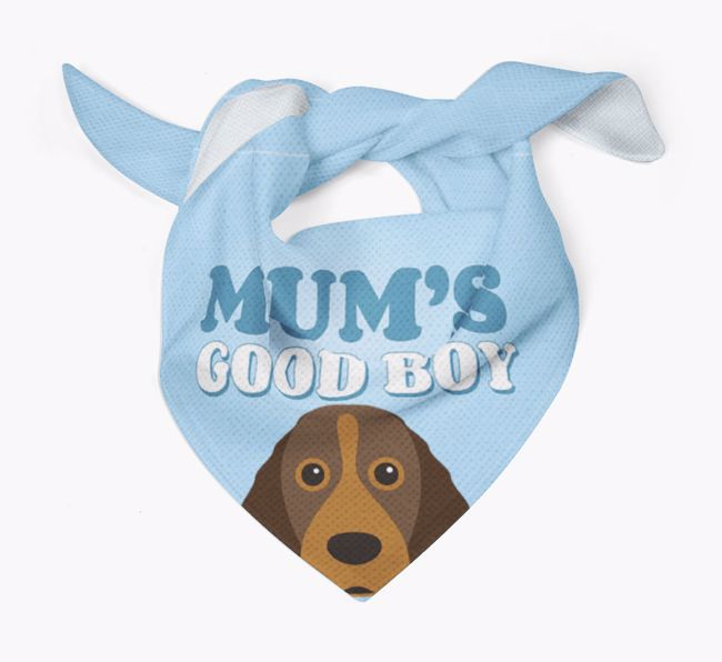 'Mum's Good Boy' - Personalised {breedFullName} Bandana