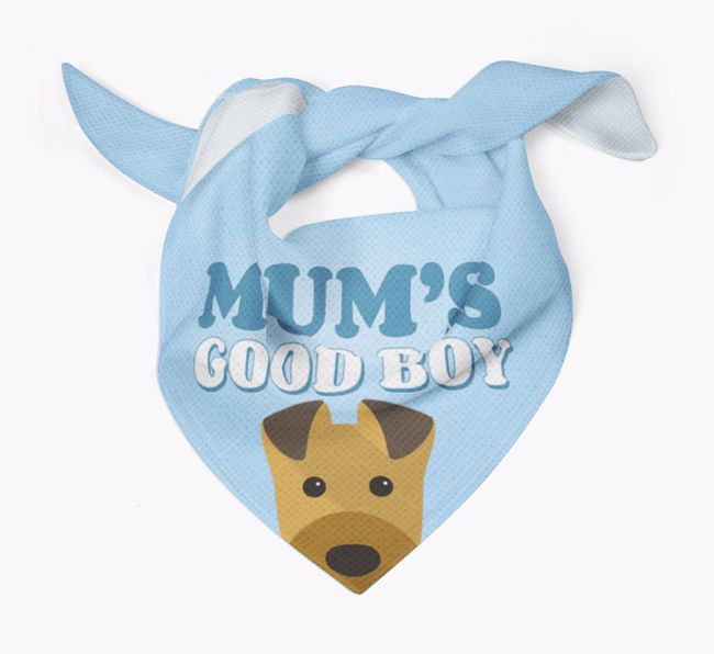 'Mum's Good Boy' - Personalised {breedFullName} Bandana