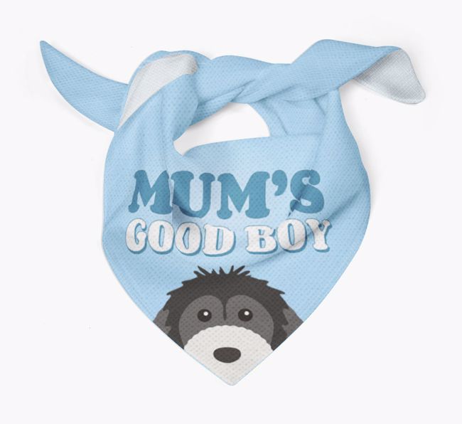 'Mum's Good Boy' - Personalised {breedFullName} Bandana