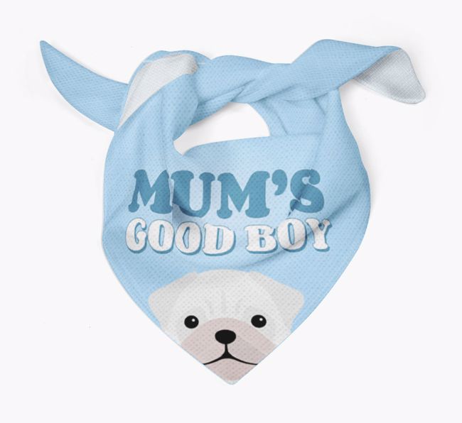 'Mum's Good Boy' - Personalised {breedFullName} Bandana