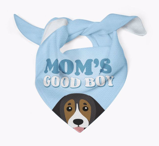 'Mom's Good Boy' - Personalized {breedFullName} Bandana