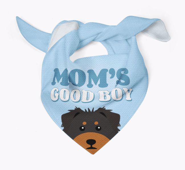 'Mom's Good Boy' - Personalized {breedFullName} Bandana