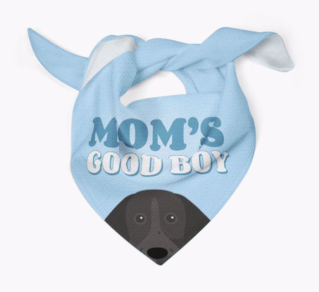 'Mom's Good Boy' - Personalized {breedFullName} Bandana