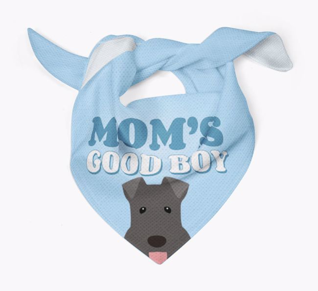 'Mom's Good Boy' - Personalized {breedFullName} Bandana