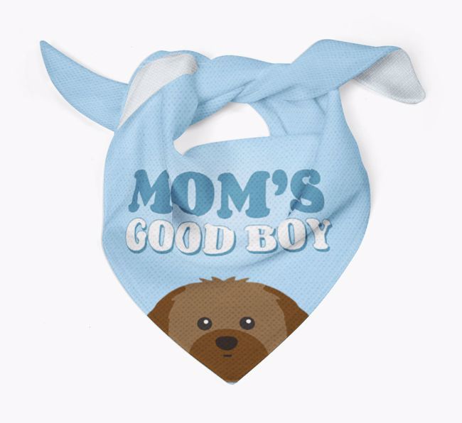 'Mom's Good Boy' - Personalized {breedFullName} Bandana