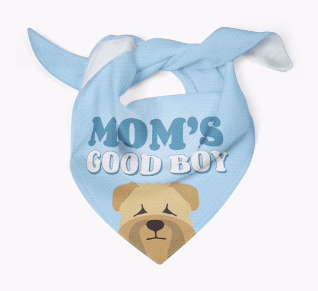 'Mom's Good Boy' - Personalized {breedFullName} Bandana