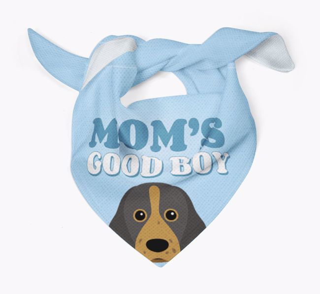 'Mom's Good Boy' - Personalized {breedFullName} Bandana