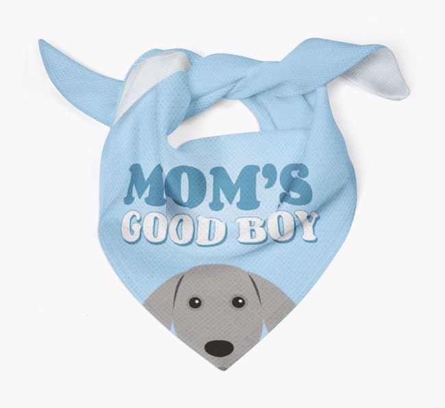 'Mom's Good Boy' - Personalized {breedFullName} Bandana