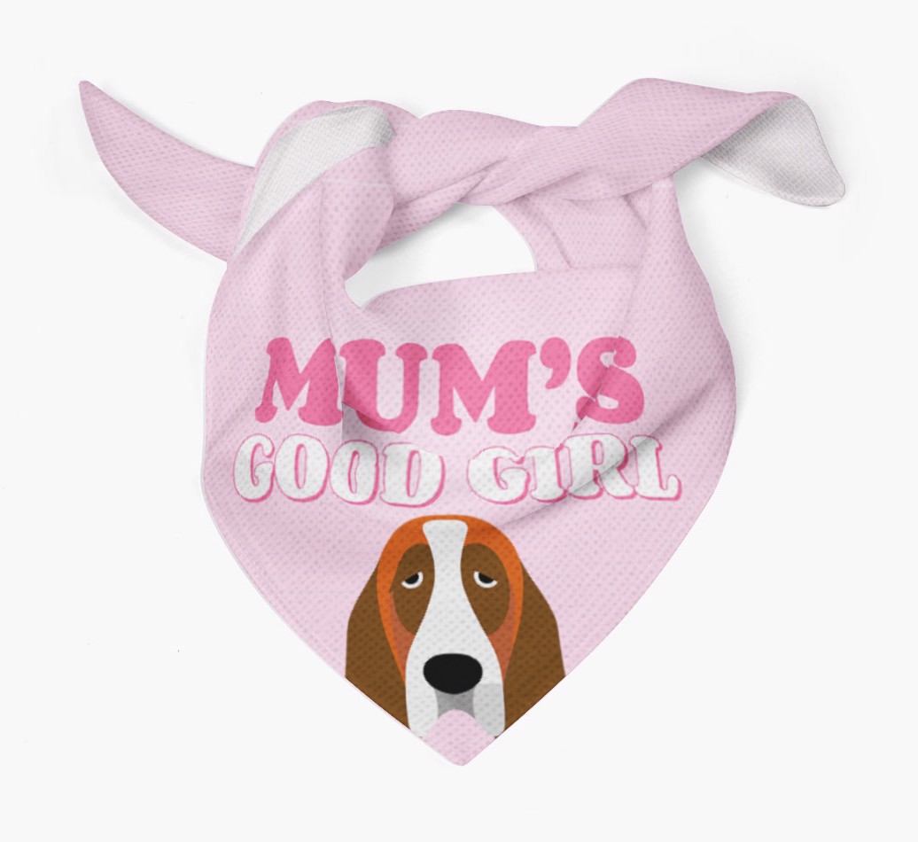 'Mum's Good Girl' - Personalised {breedFullName} Bandana