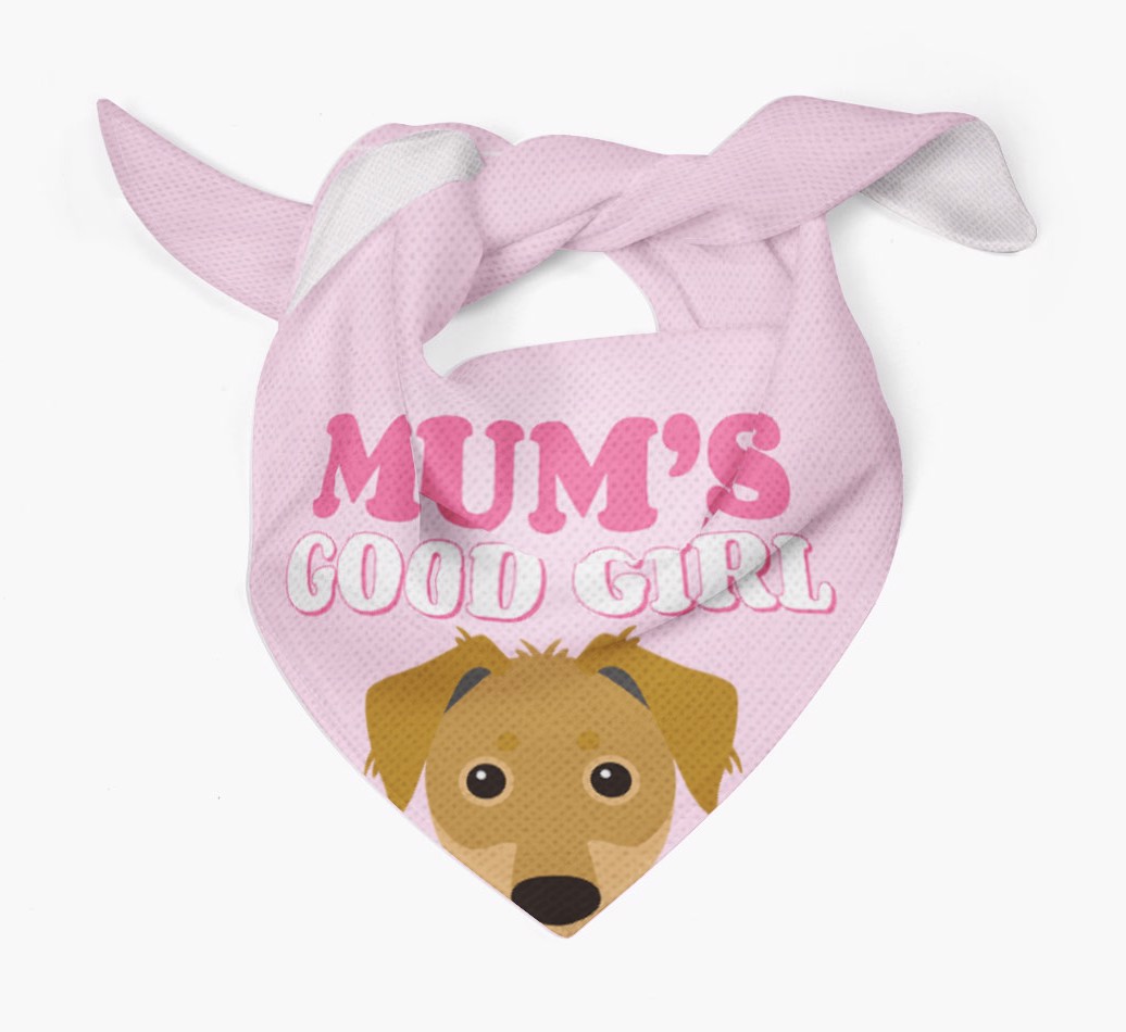 'Mum's Good Girl' - Personalised {breedFullName} Bandana