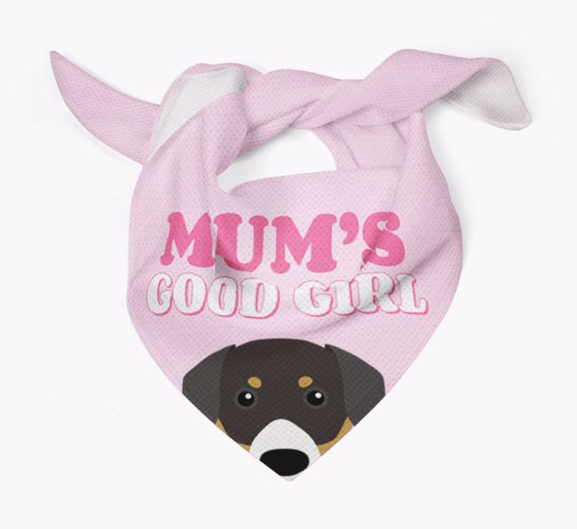 'Mum's Good Girl' - Personalised {breedFullName} Bandana