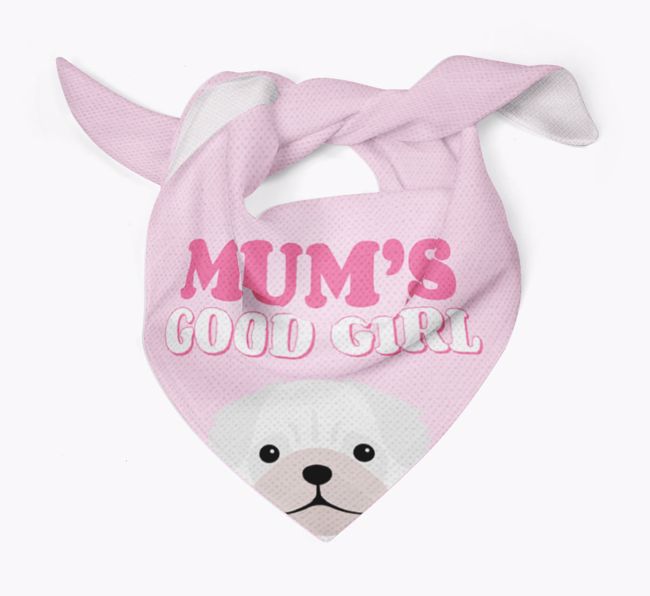 'Mum's Good Girl' - Personalised {breedFullName} Bandana