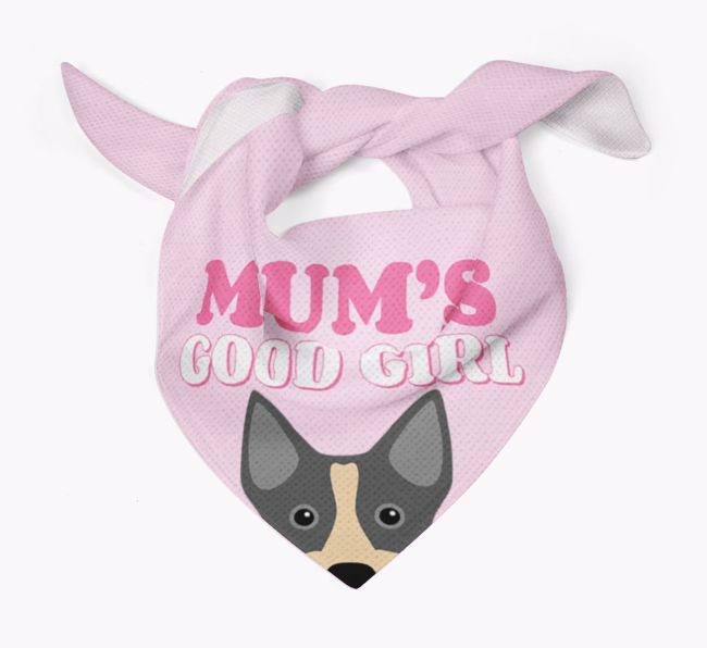 'Mum's Good Girl' - Personalised {breedFullName} Bandana