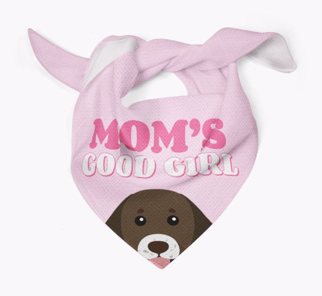 'Mom's Good Girl' - Personalized {breedFullName} Bandana