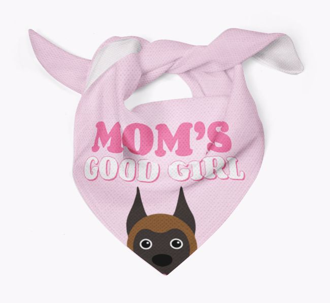 'Mom's Good Girl' - Personalized {breedFullName} Bandana