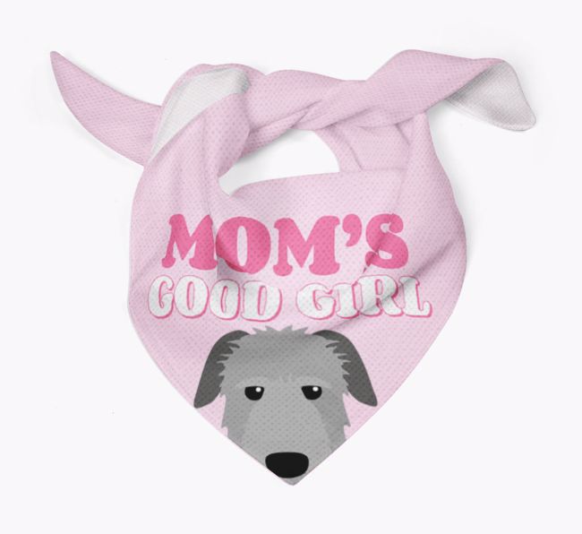'Mom's Good Girl' - Personalized {breedFullName} Bandana