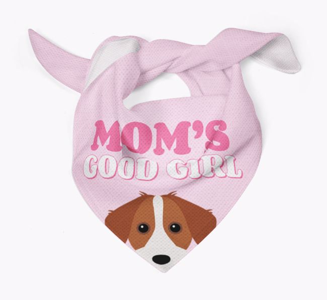 'Mom's Good Girl' - Personalized {breedFullName} Bandana