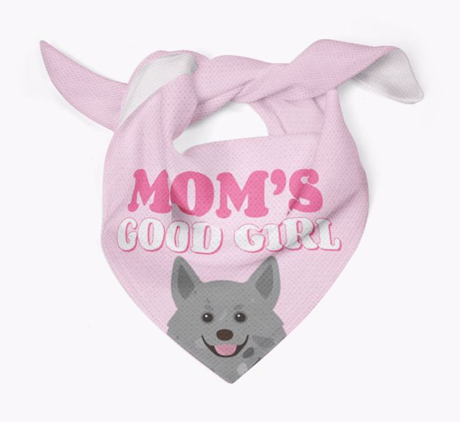 'Mom's Good Girl' - Personalized {breedFullName} Bandana