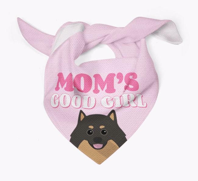 'Mom's Good Girl' - Personalized {breedFullName} Bandana