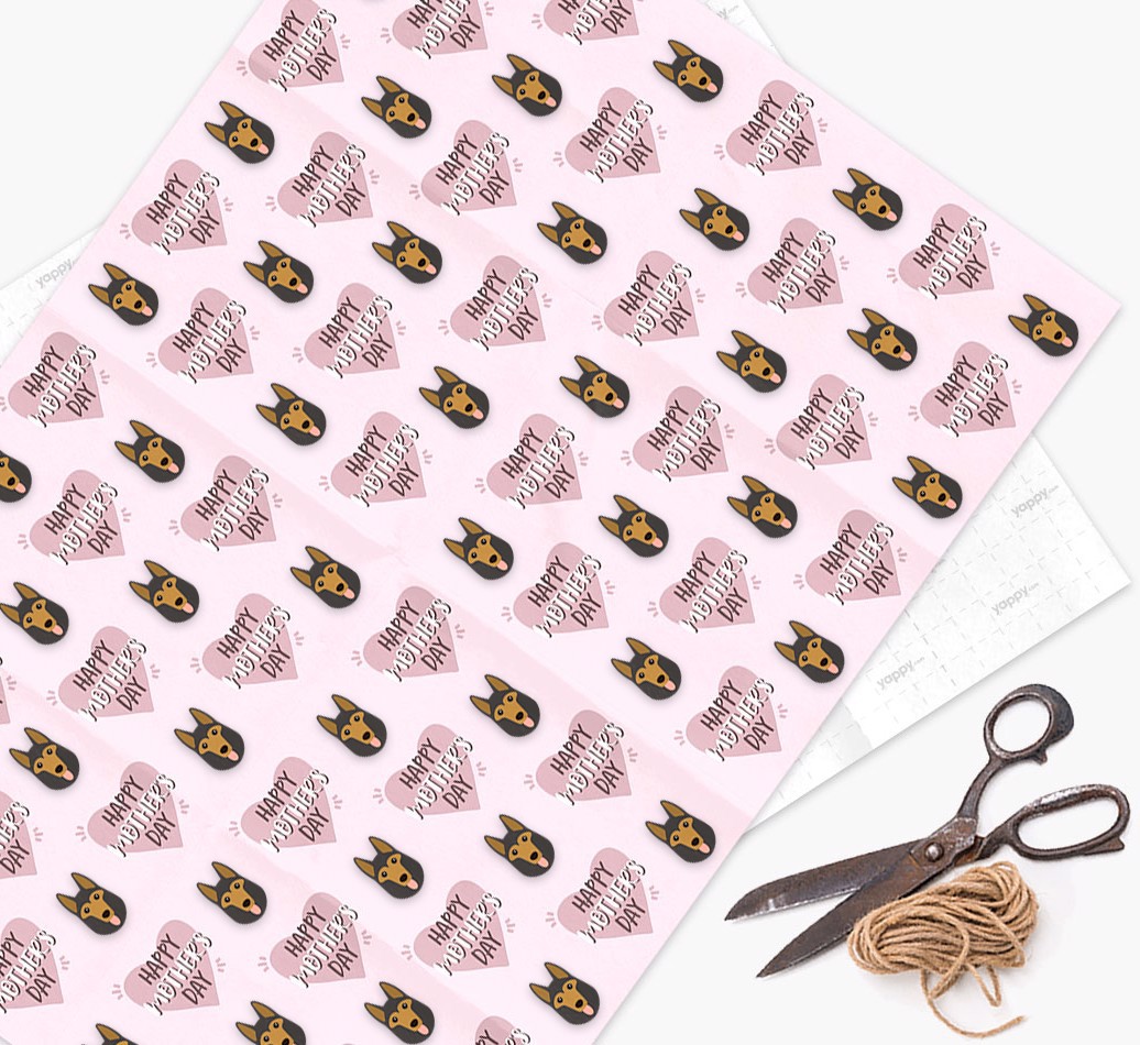 'Happy Mother's Day' - Personalized {breedFullName} Wrapping Paper