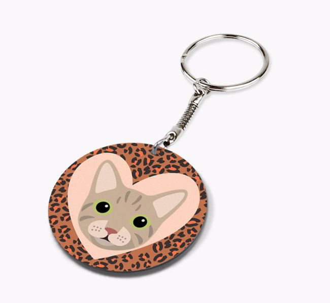 No.1 Cat Mum: Personalised {breedCommonName} Double-Sided Keyring