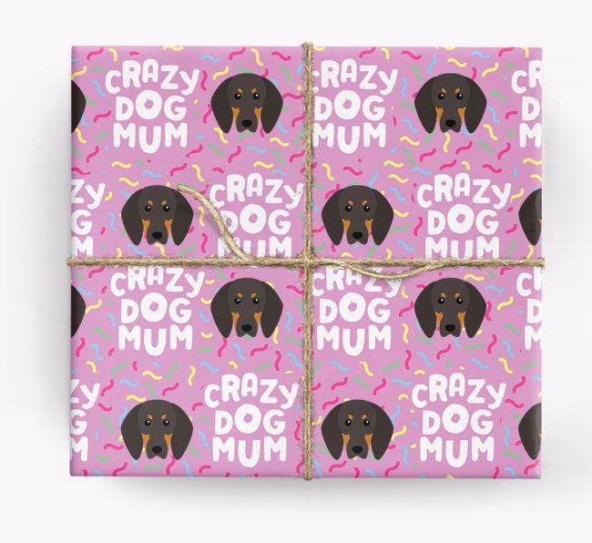 'Crazy Dog Mum' - Personalised {breedFullName} Wrapping Paper