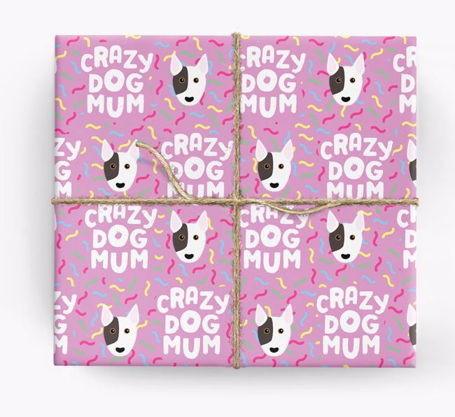 'Crazy Dog Mum' - Personalised {breedFullName} Wrapping Paper