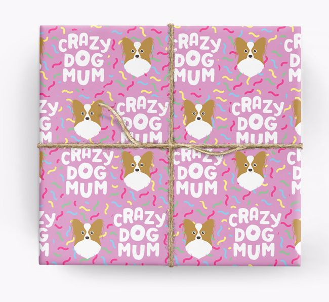 'Crazy Dog Mum' - Personalised {breedFullName} Wrapping Paper