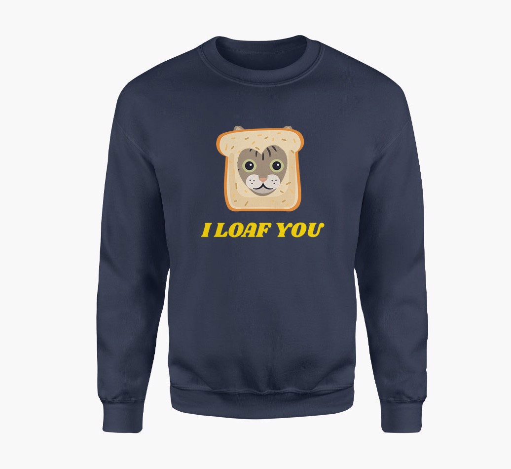'Loaf You' - Personalised {breedCommonName} Adult Jumper
