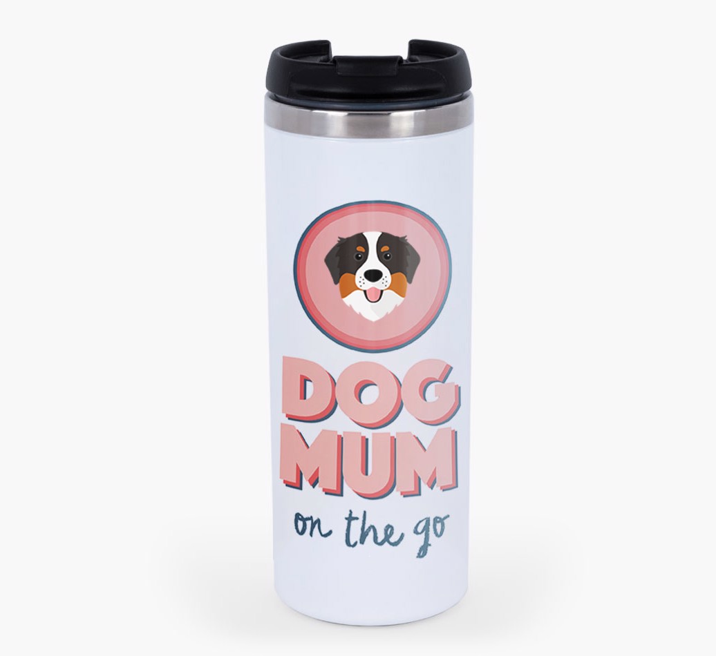 'On the Go' - Personalised {breedFullName} Travel Mug