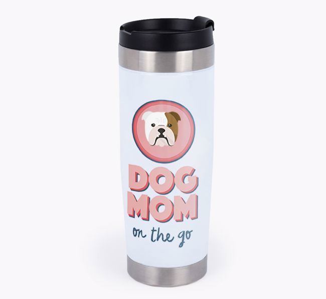 'On The Go' - Personalized {breedFullName} Travel Mug