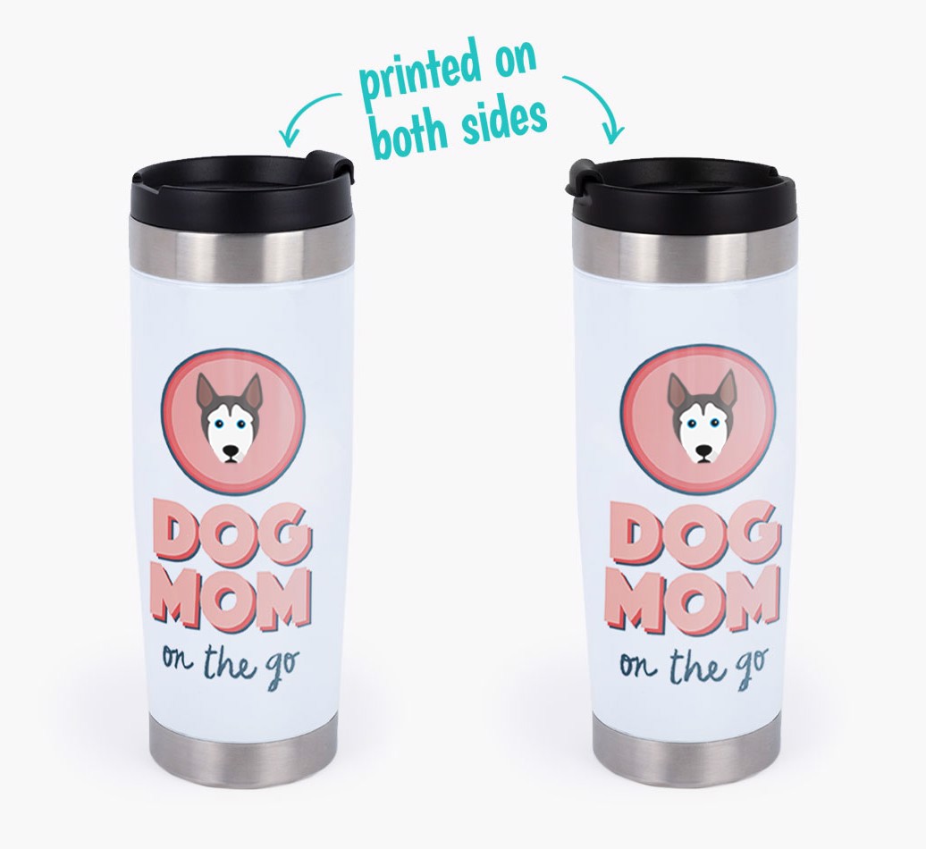 'On the Go' - Personalized {breedFullName} Travel Mug