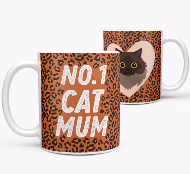 No.1 Cat Mum: Personalised {breedCommonName} Mug