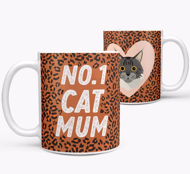 No.1 Cat Mum: Personalised {breedCommonName} Mug