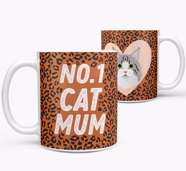 No.1 Cat Mum: Personalised {breedCommonName} Mug