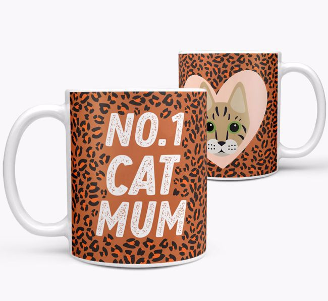 No.1 Cat Mum: Personalised {breedCommonName} Mug