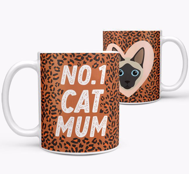No.1 Cat Mum: Personalised {breedCommonName} Mug