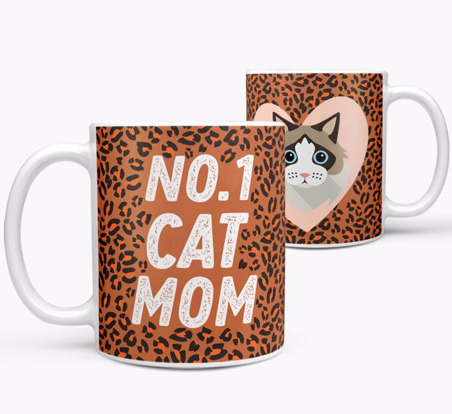 No.1 Cat Mom: Personalized {breedCommonName} Mug