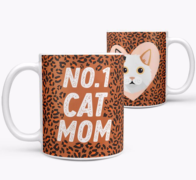 No.1 Cat Mom: Personalized {breedCommonName} Mug