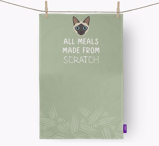 'Made From Scratch' - Personalized {breedCommonName} Dish Towel