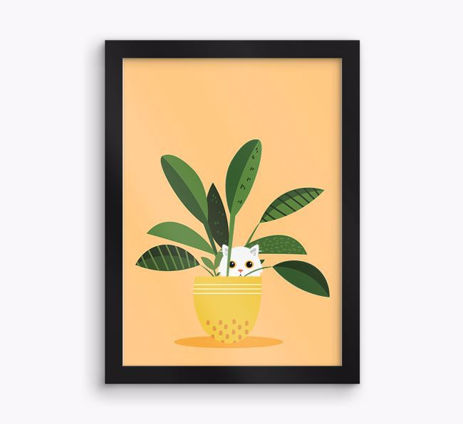 'Plant Pot' - Personalised {breedCommonName} Framed Print